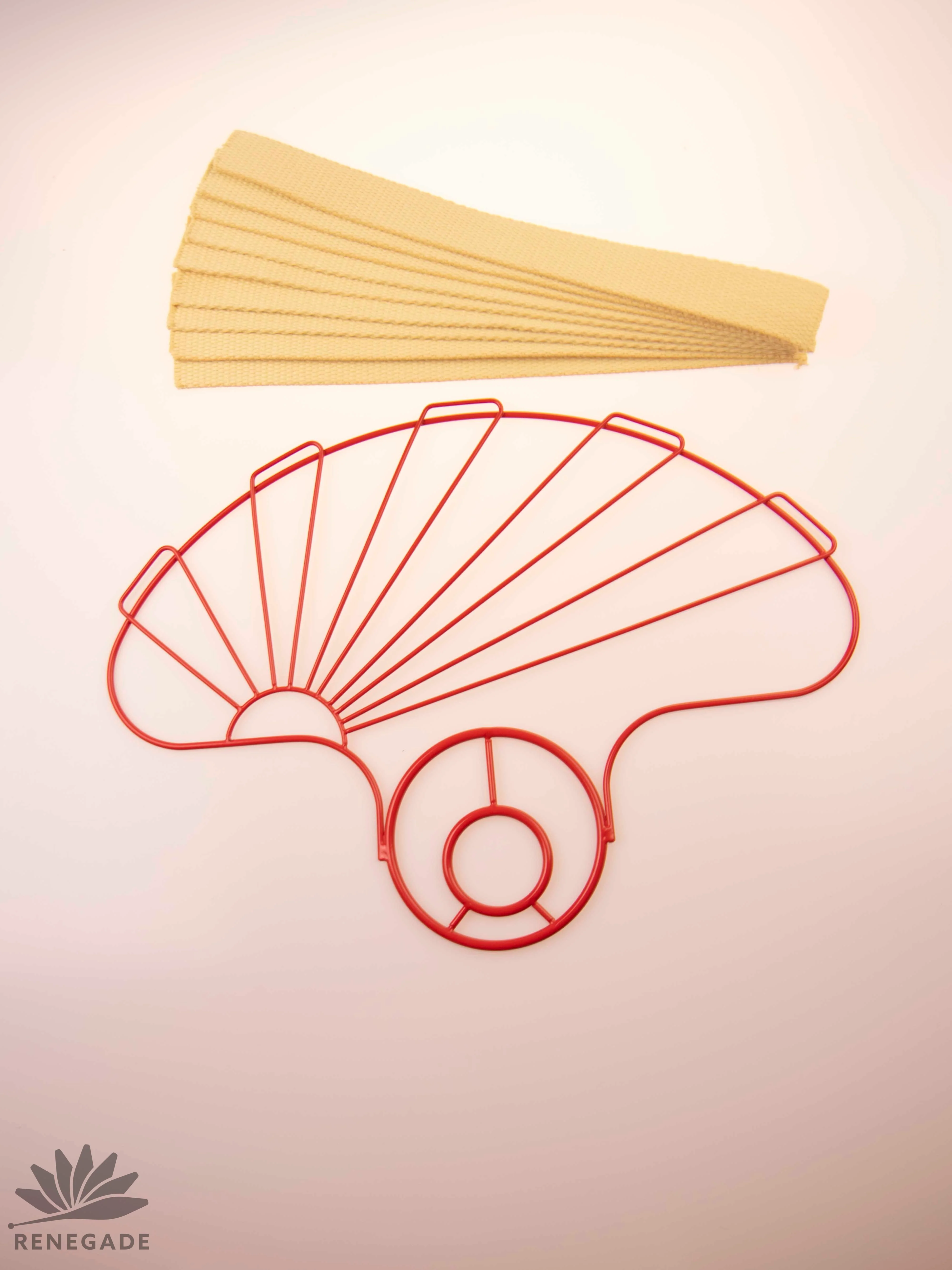 Fire Fan Red or Black Sunrise two finger grip DIY Kit