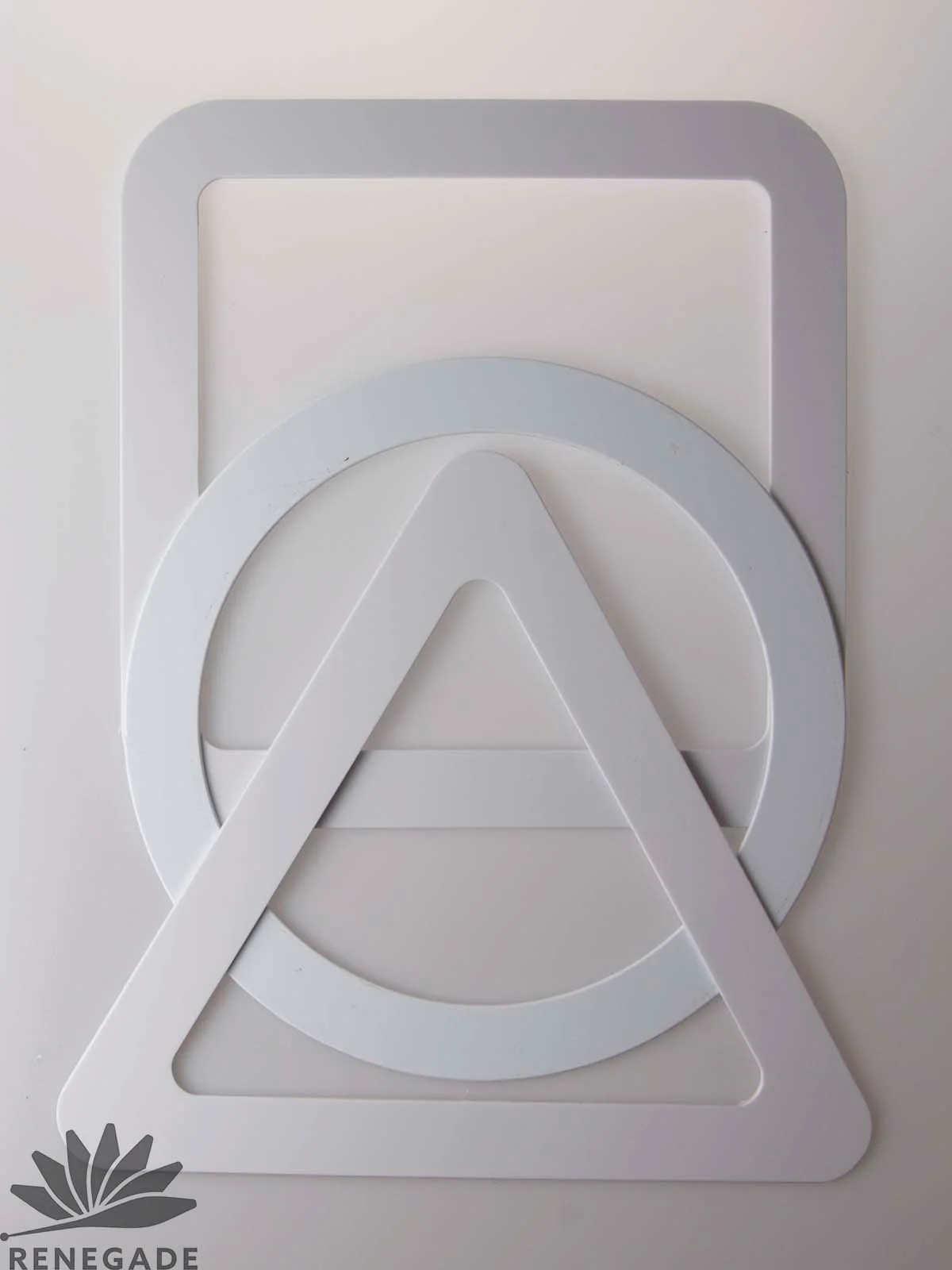 Solid Triangle, Square, Circle Rings